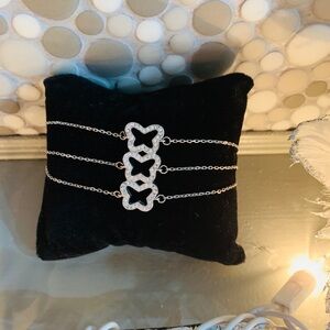 Sterling Silver 3 butterfly bracelet BNunique item